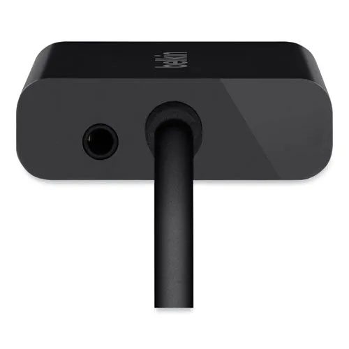 Hdmi To Vga   3.5mm Audio Adapter, 5", Black