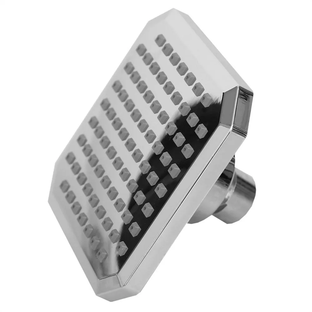 Home Basics Square Dual Plastic Shower Massager with Shower Head Set