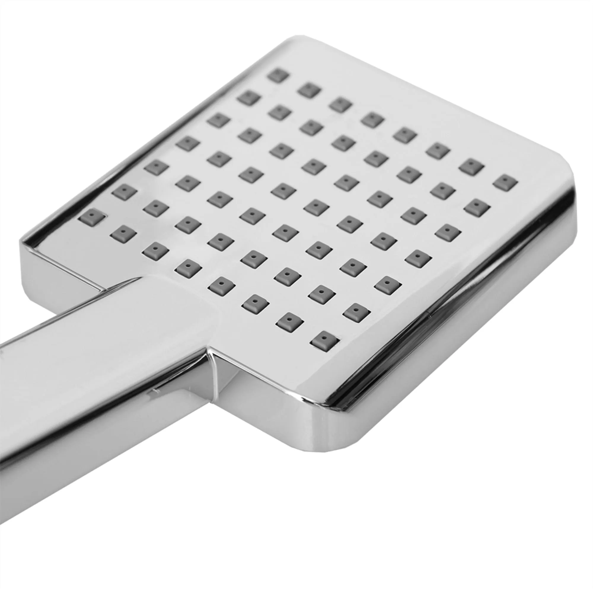 Home Basics Square Dual Plastic Shower Massager with Shower Head