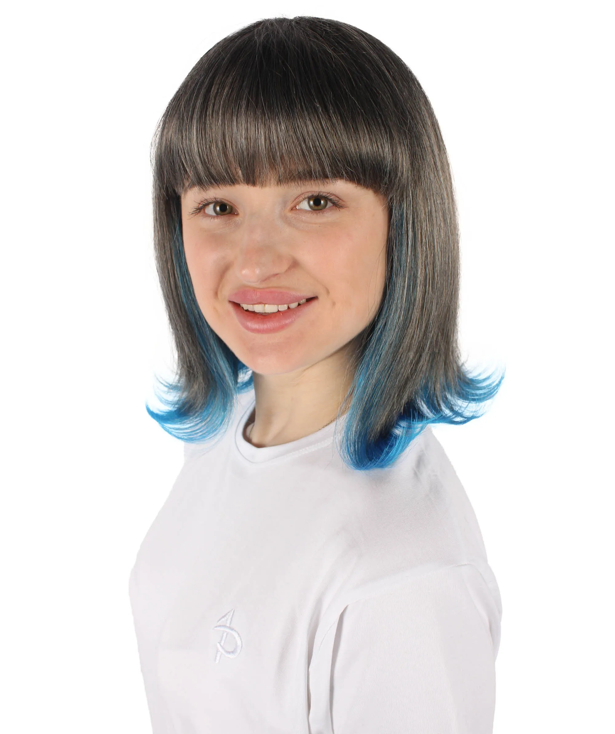 HPO Adult Women's Short Colorful Bobo Wig| Perfect for Cosplay| Flame-retardant Synthetic Fiber