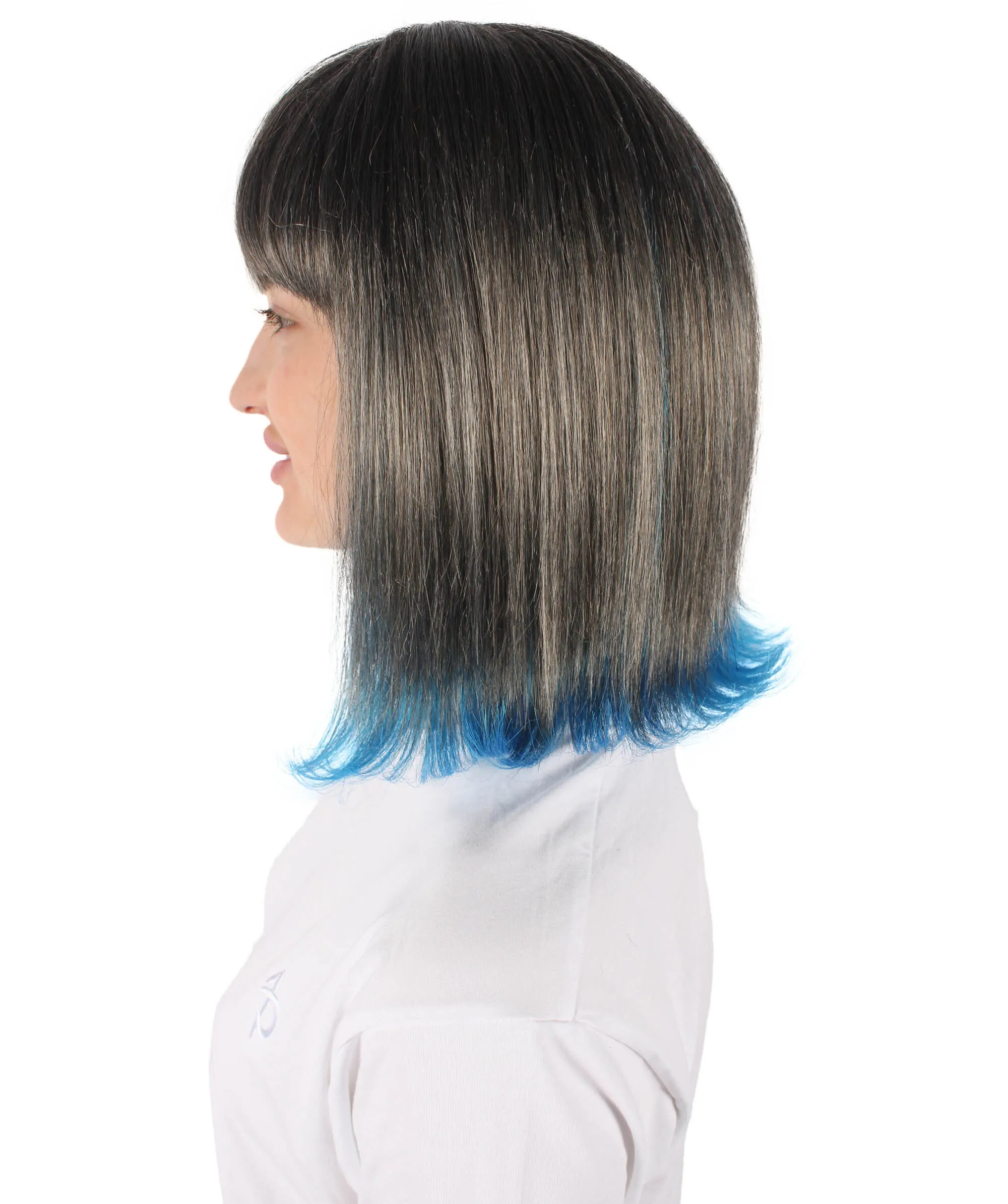 HPO Adult Women's Short Colorful Bobo Wig| Perfect for Cosplay| Flame-retardant Synthetic Fiber