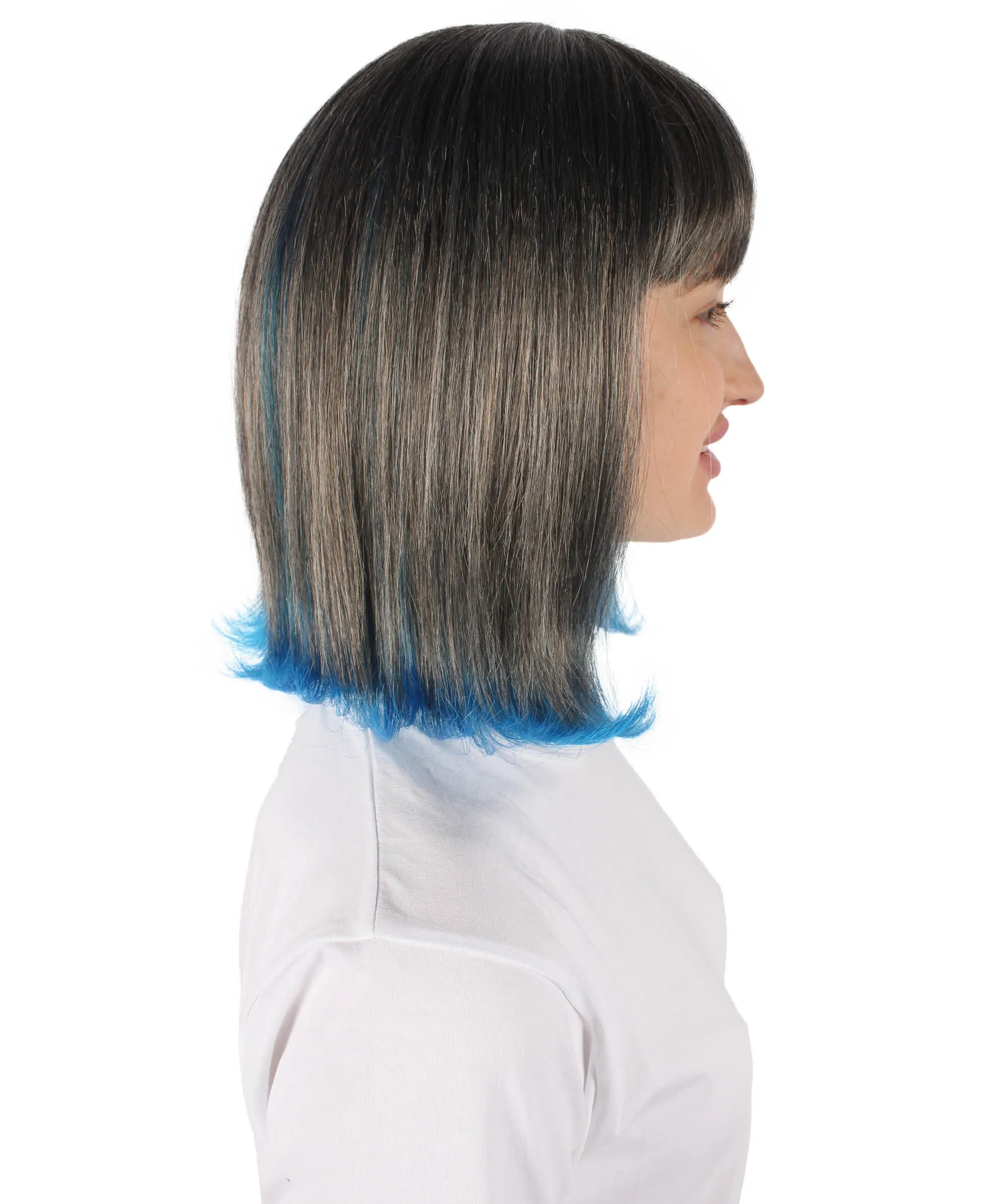 HPO Adult Women's Short Colorful Bobo Wig| Perfect for Cosplay| Flame-retardant Synthetic Fiber