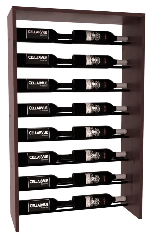 InstaCellar - 26" Horizontal Top Display - Black Metal Rods