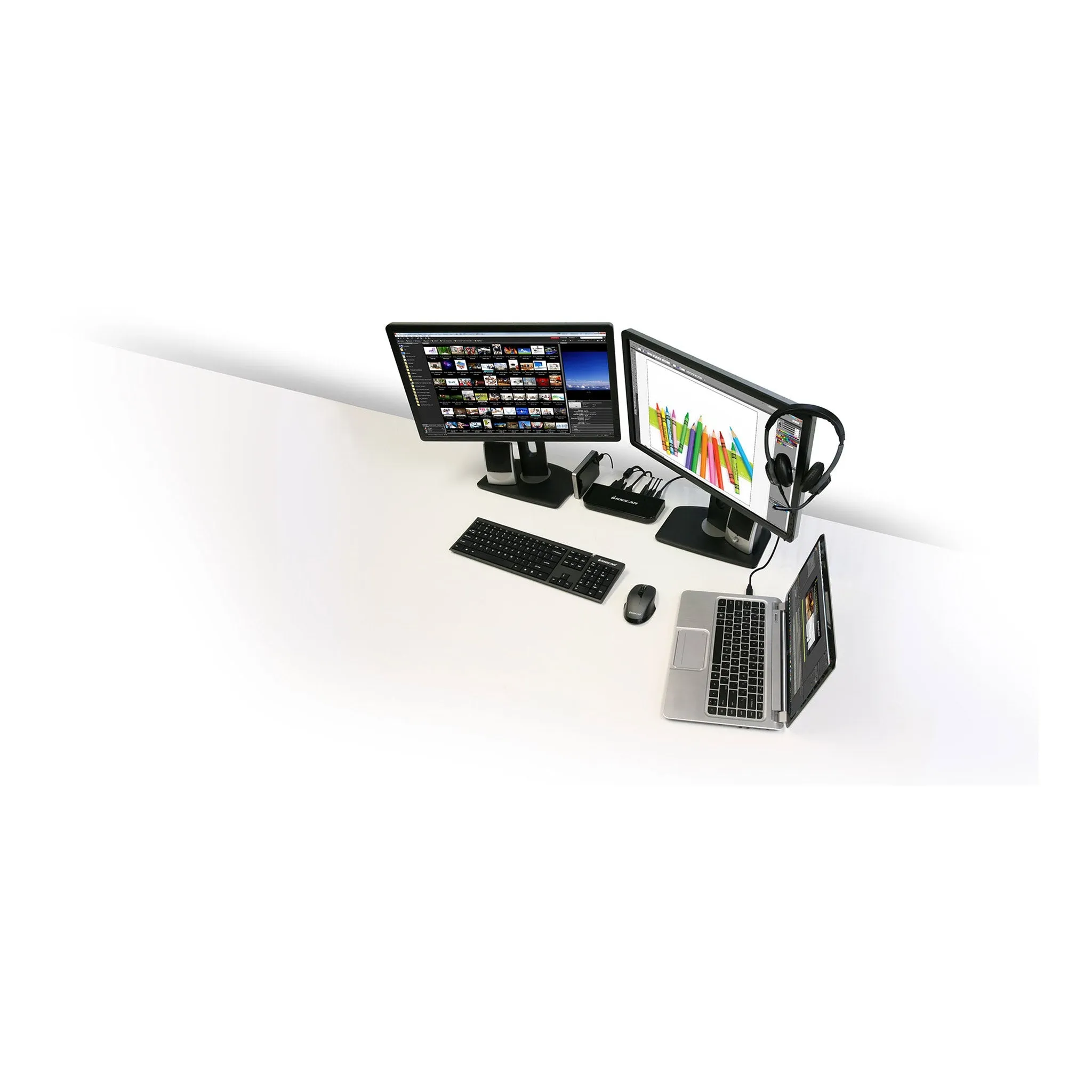 Iogear GUD300 USB 3.0 Universal Docking Station with Power Adapter