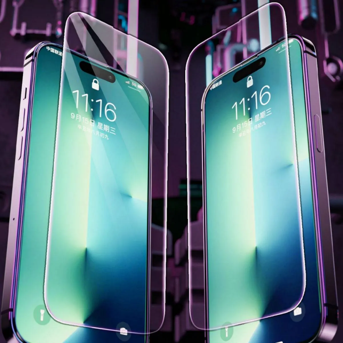 iPhone 14 WEKOME 9D Curved HD Tempered Glass Screen Protector WTP-066