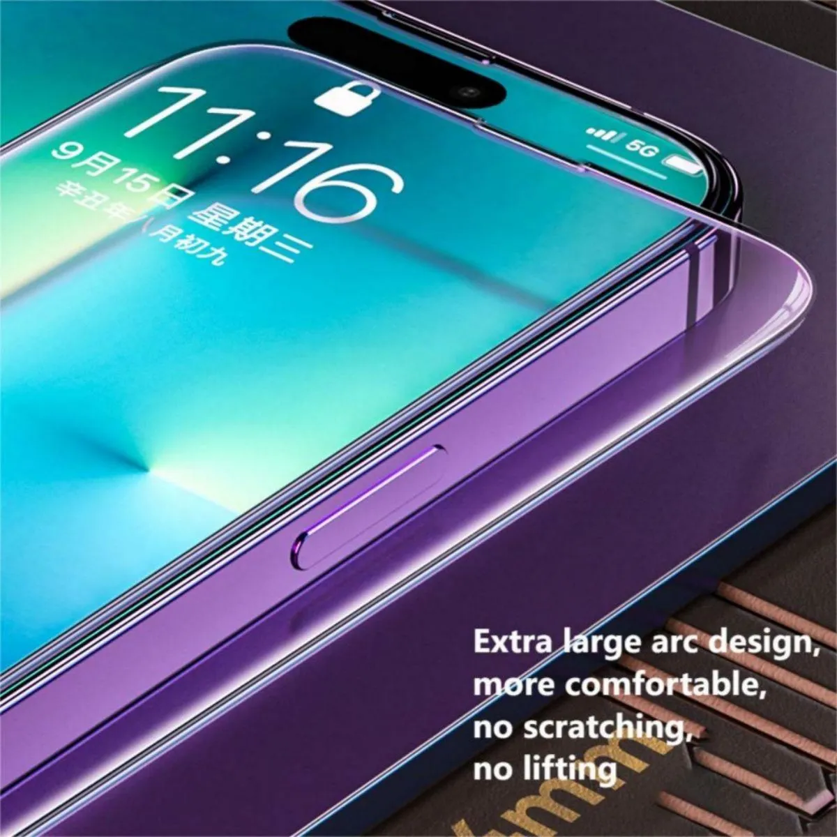 iPhone 14 WEKOME 9D Curved HD Tempered Glass Screen Protector WTP-066
