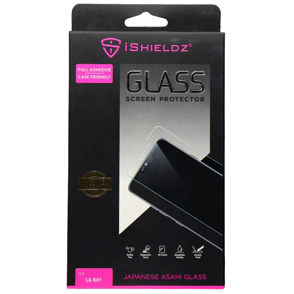 iShieldz Asahi Tempered Glass Screen for LG K61 - Clear