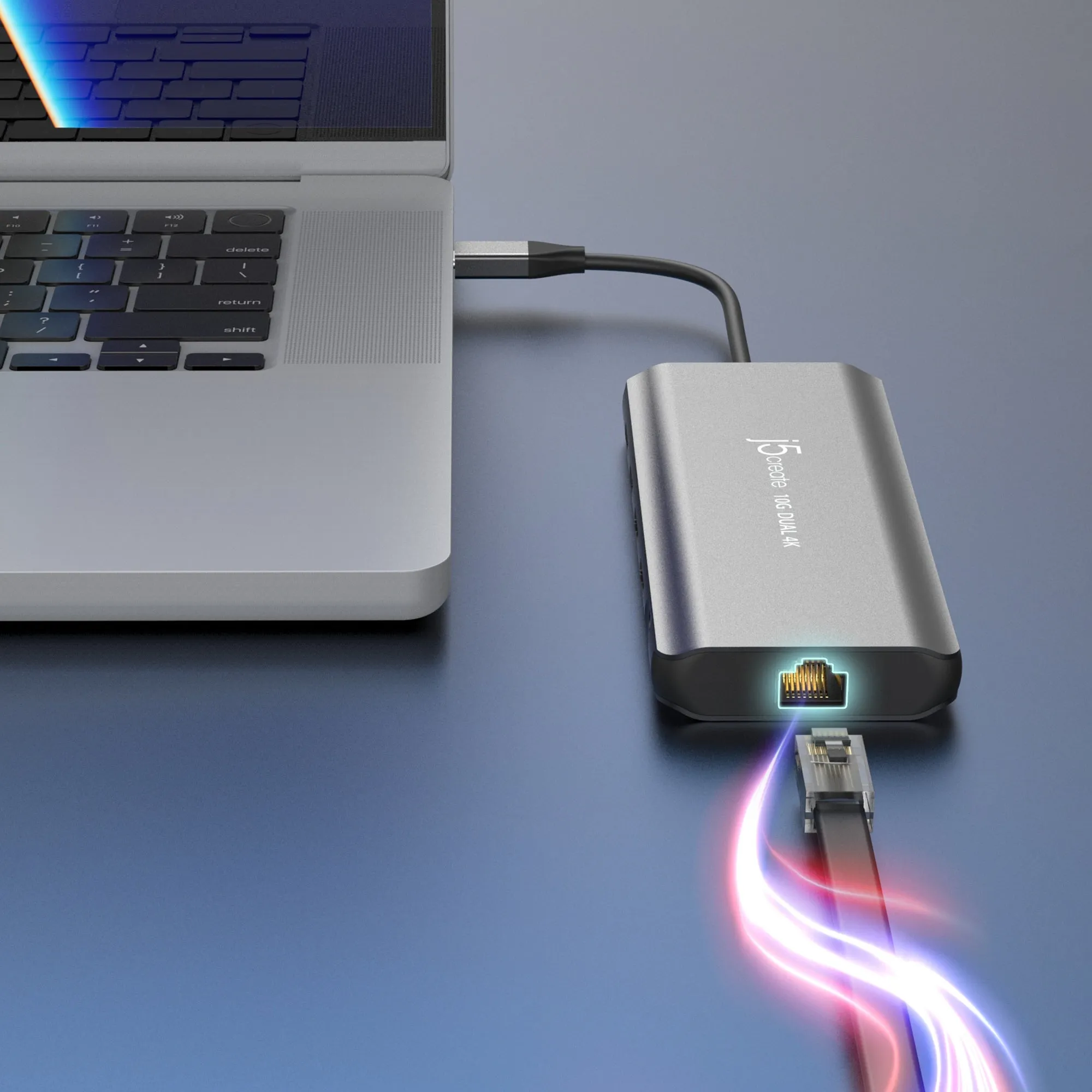 j5create USB-C® Dual 4K HDMI™ 10Gbps Mini Dock, JCD398