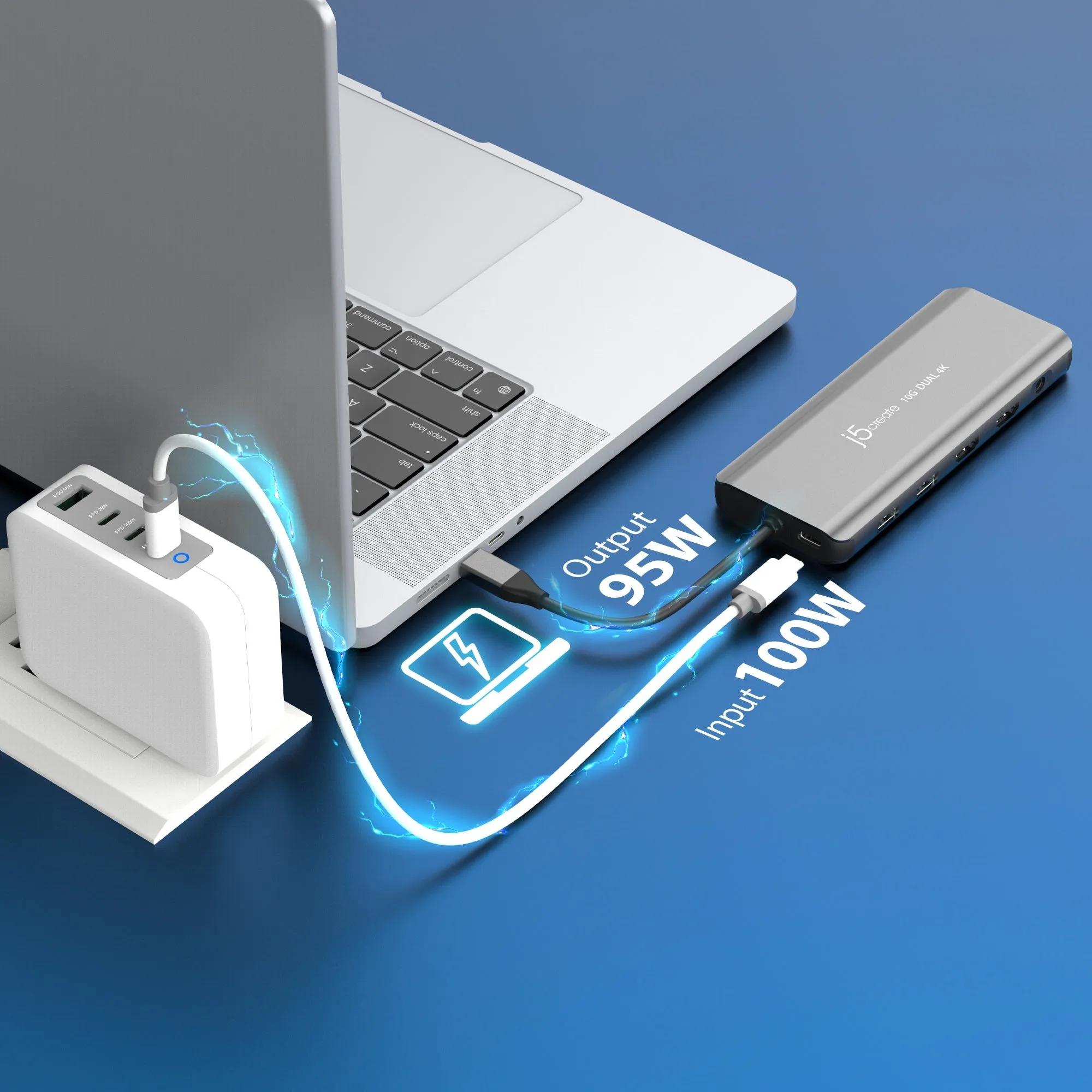 j5create USB-C® Dual 4K HDMI™ 10Gbps Mini Dock, JCD398