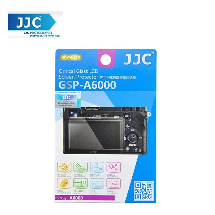 JJC GSP-A6000 Tempered Optical Hard Glass Camera Screen Protector for Sony A6000
