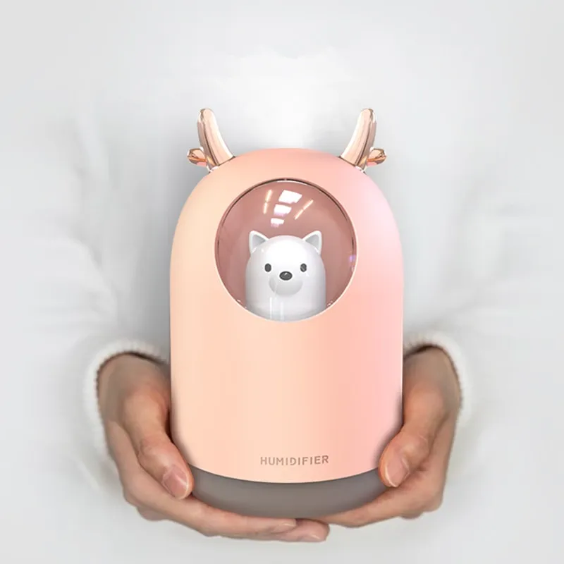 Kawaii Deer Wolf USB LED Humidifier