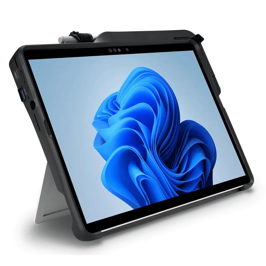 Kensington BlackBelt Mobile Dock Case Microsoft Surface Pro 8 HDMI/USB-C/A/SD Card Reader Ports