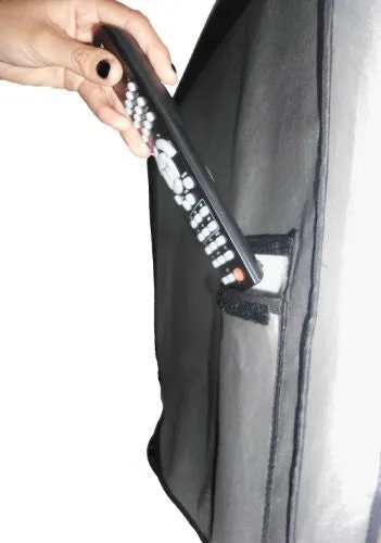 Large Flat Screen TV / LED / HDTV Vinyl Padded Dust Covers With Remote Control Pocket For Protection from Weather Elements (60" Cover - 55" x 4" x 34")