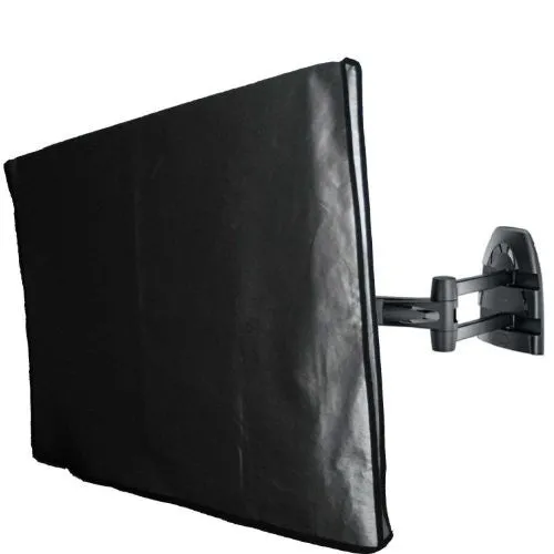 Large Flat Screen TV / LED / HDTV Vinyl Padded Dust Covers With Remote Control Pocket For Protection from Weather Elements (60" Cover - 55" x 4" x 34")