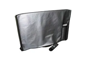 Large Flat Screen TV / LED / HDTV Vinyl Padded Dust Covers With Remote Control Pocket For Protection from Weather Elements (60" Cover - 55" x 4" x 34")