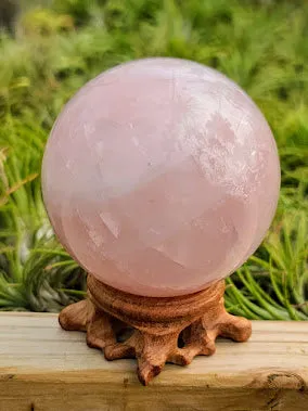 Large Wooden Crystal Stand