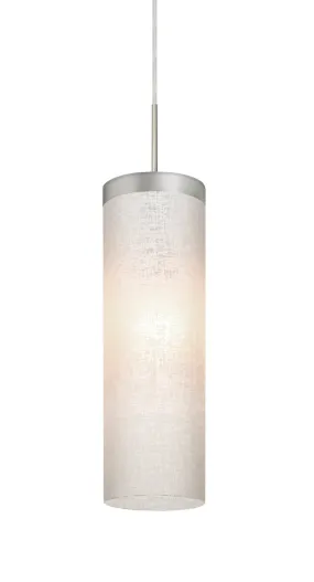 LED Pendant from the Friz Collection in Satin Nickel Finish by Besa