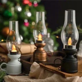 Led Vintage Kerosene Lamp, Electronic Swinging Candle