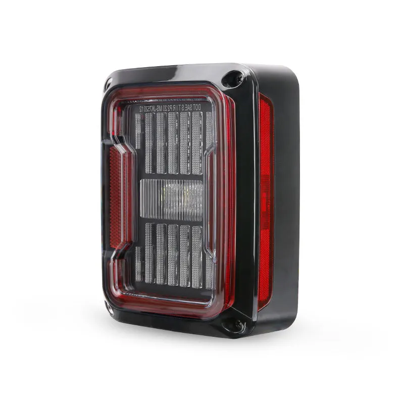 Linear Series Clear LED Tail Lights For 2007-2018 Jeep Wrangler JK JKU