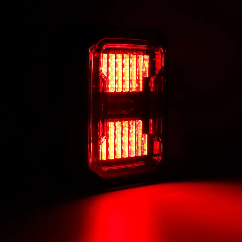 Linear Series Clear LED Tail Lights For 2007-2018 Jeep Wrangler JK JKU