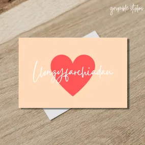 Llongyfarchiadau Welsh Card