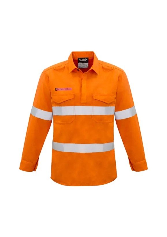 Mens FR Closed Front Hooped Taped Shirt (BZ-ZW134)