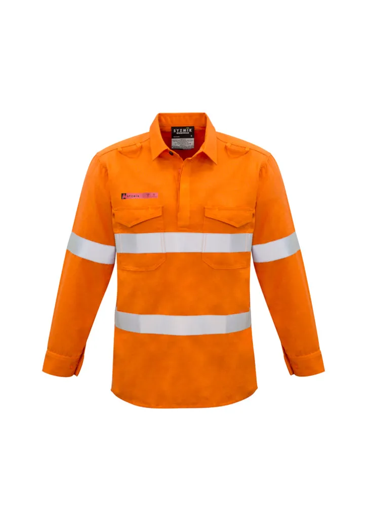Mens FR Closed Front Hooped Taped Shirt