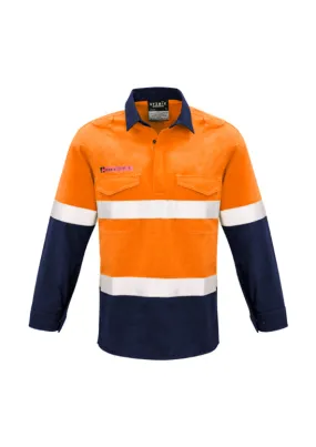 Mens FR Closed Front Hooped Taped Spliced Shirt (BZ-ZW133)