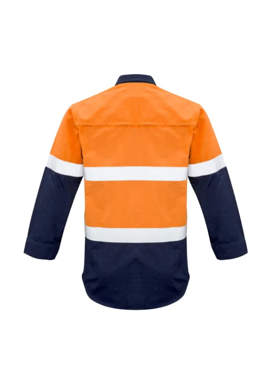Mens FR Closed Front Hooped Taped Spliced Shirt (BZ-ZW133)