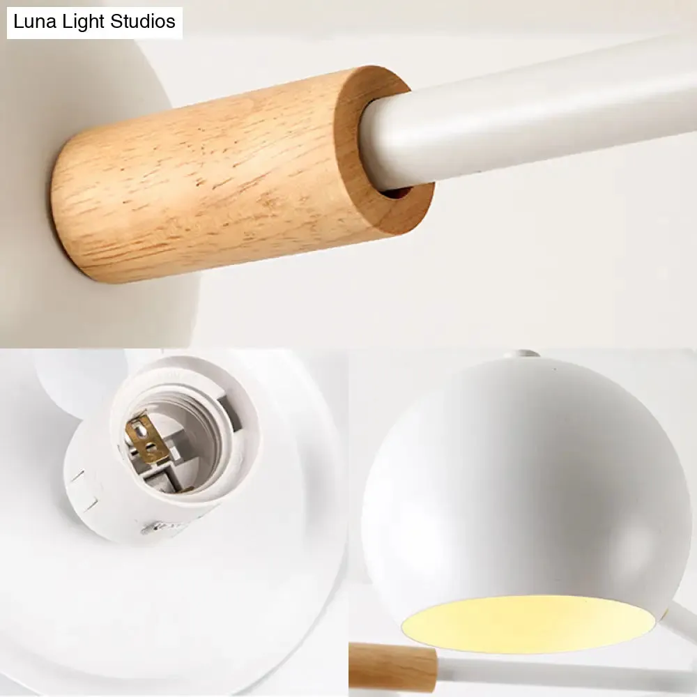 Modern Orb Hanging Chandelier with 6 Lights - Metal Pendant Fixture for Living Room