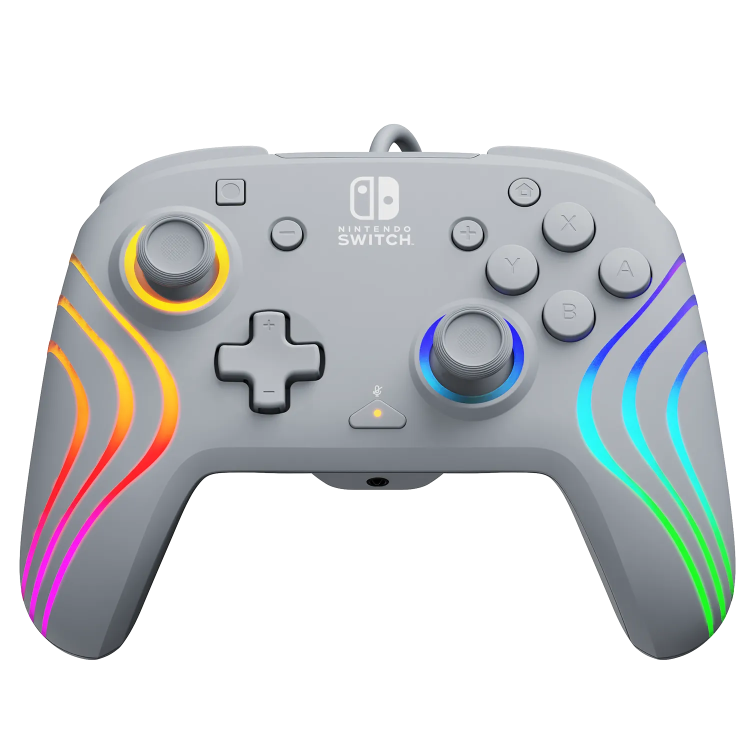 Nintendo Switch Grey Afterglow Wave Wired Controller