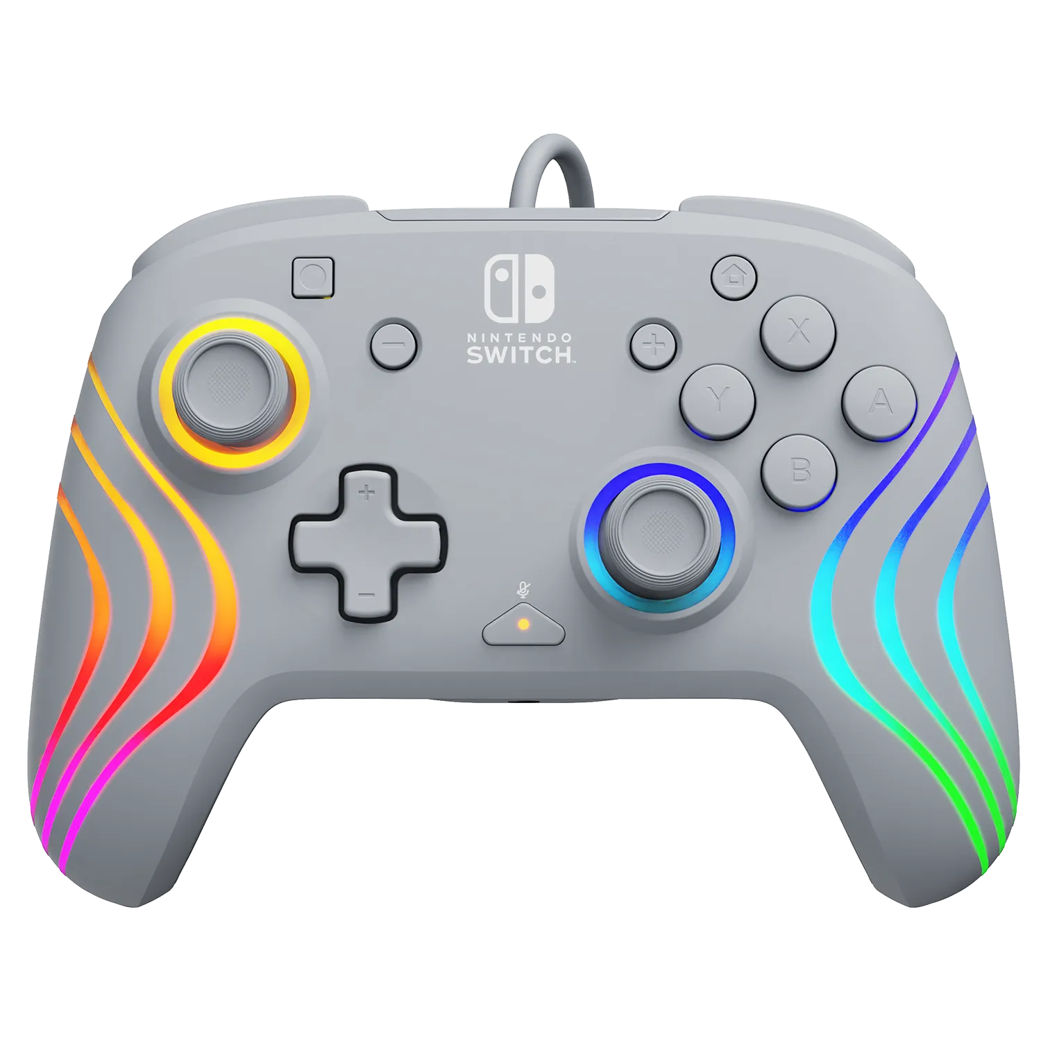 Nintendo Switch Grey Afterglow Wave Wired Controller