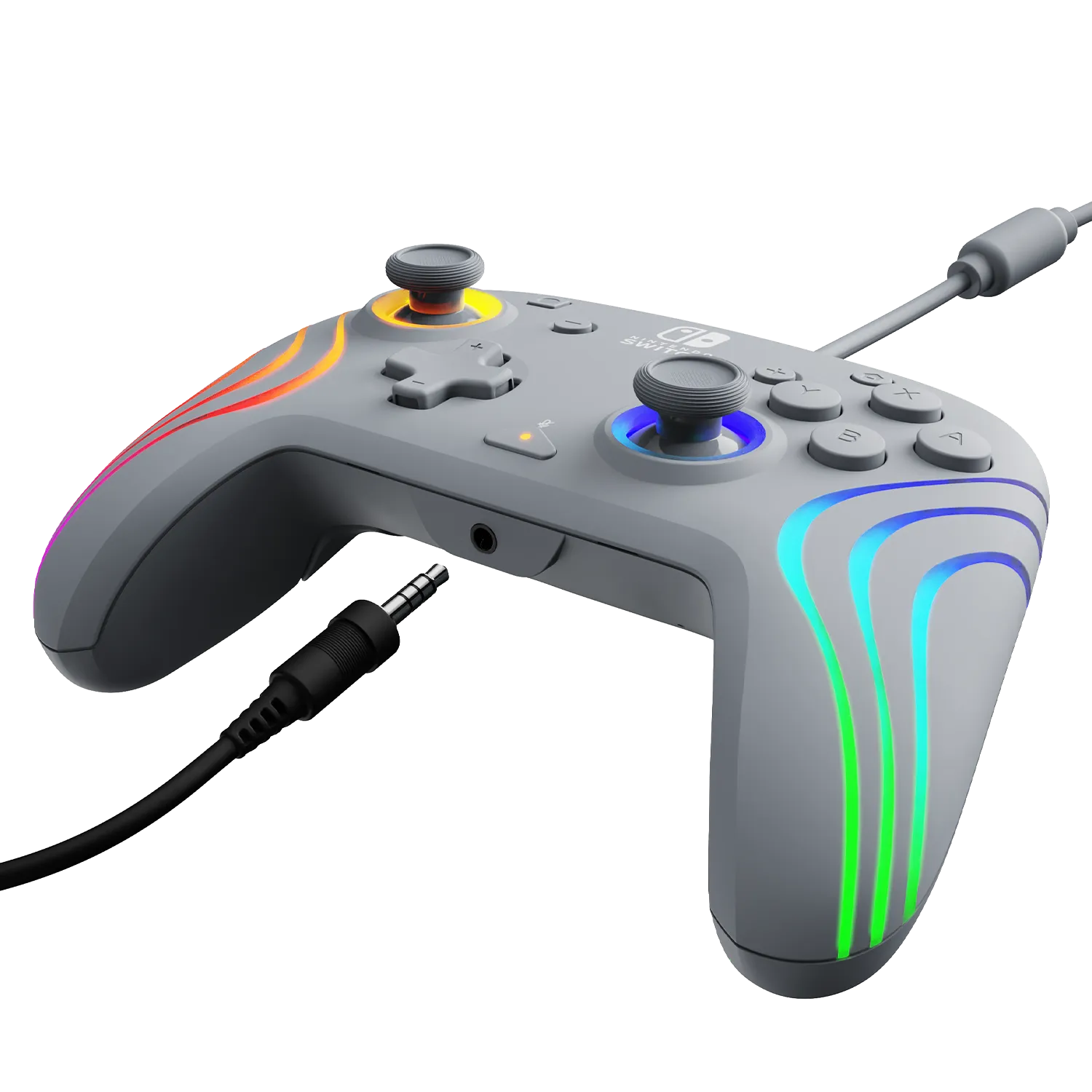 Nintendo Switch Grey Afterglow Wave Wired Controller