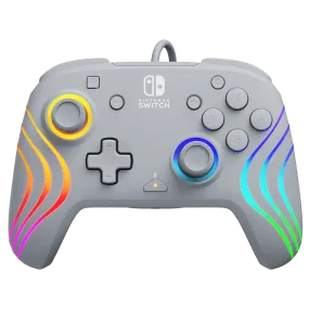 Nintendo Switch Grey Afterglow Wave Wired Controller