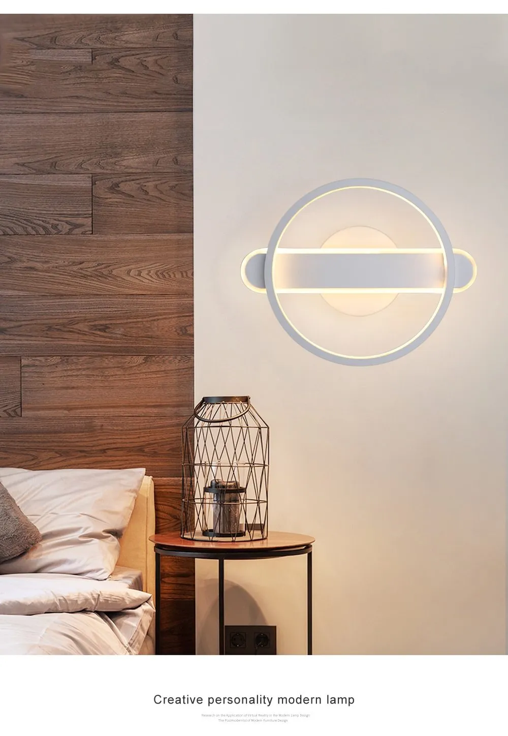 Nordic Minimalist LED Wall Lamp for Living Room & Bedroom