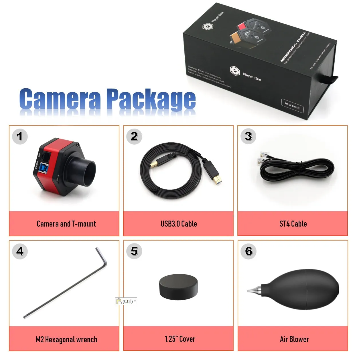 Player One Uranus-C (IMX585)USB3.0 Color Camera