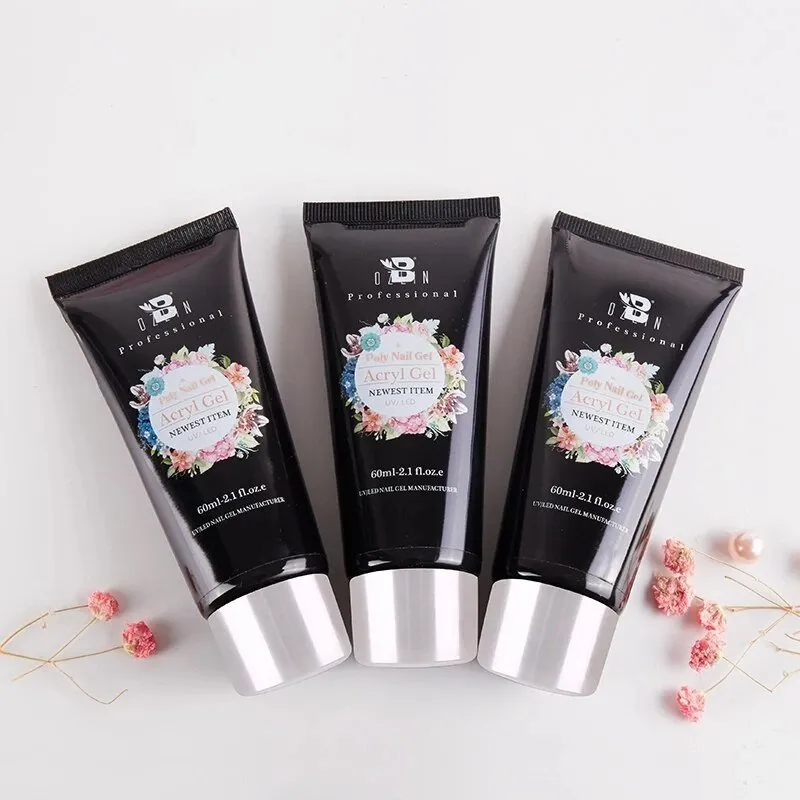 Poly Gel Extension Kit - 60ML  Permanent Acrylic Glitter Nail Extension