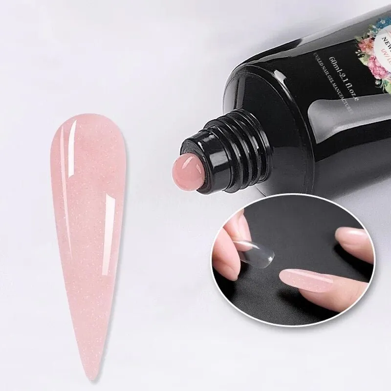 Poly Gel Extension Kit - 60ML  Permanent Acrylic Glitter Nail Extension