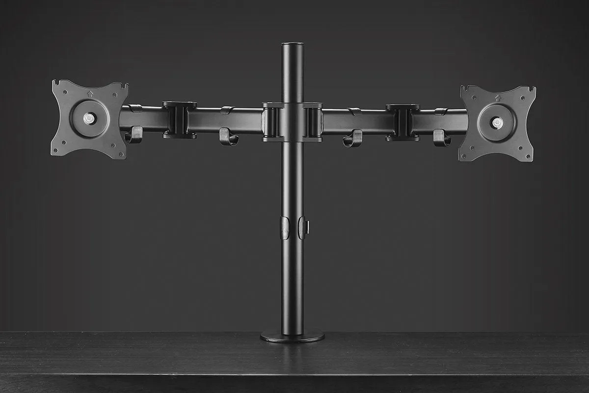 Pop Monitor Double Arm Black