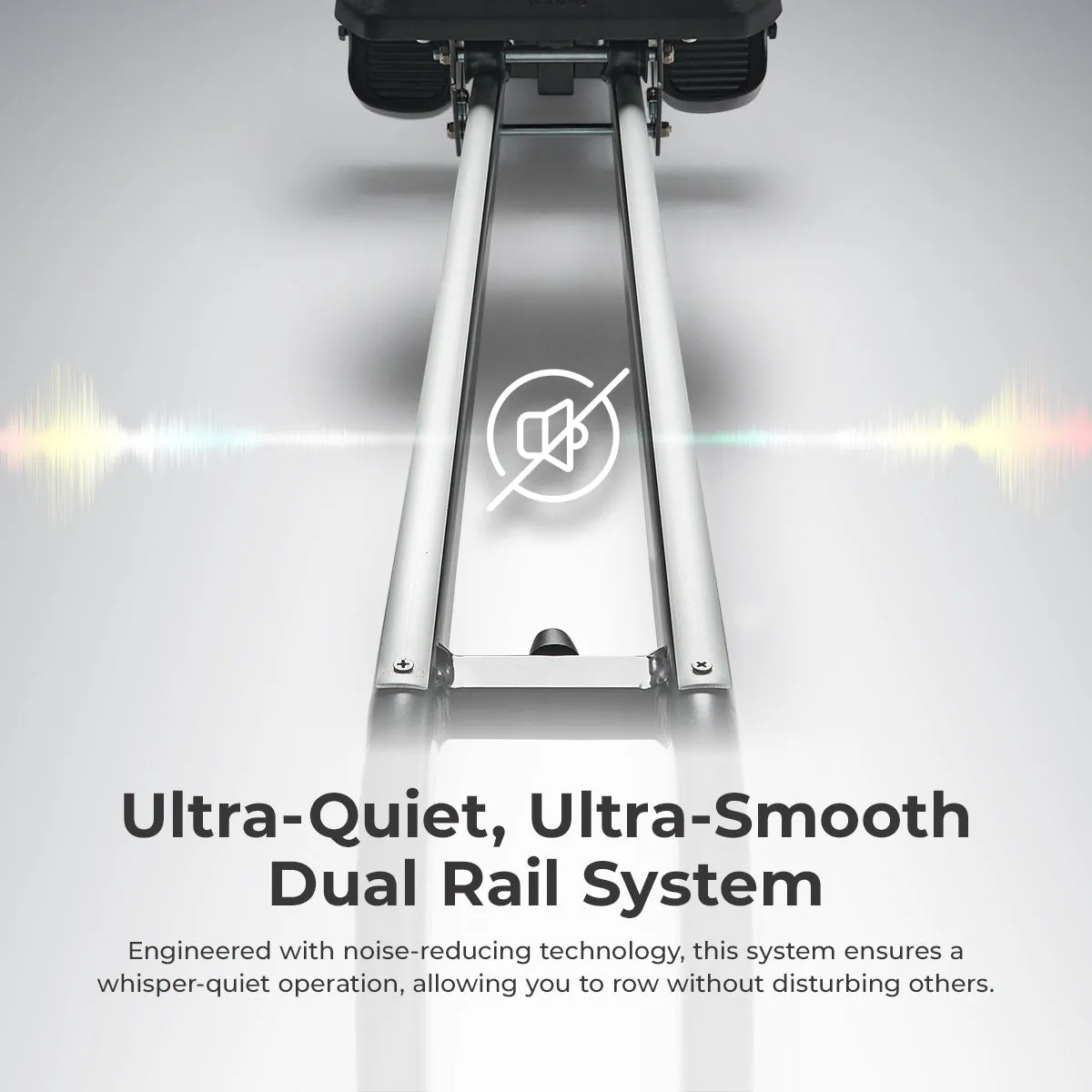 Premium Smart Ultra Quiet Dual Slide Rail Magnetic Rowing Machine