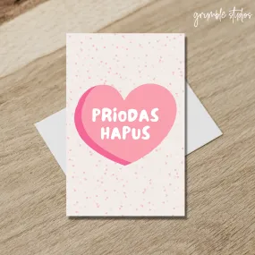 Priodas Hapus Welsh Card
