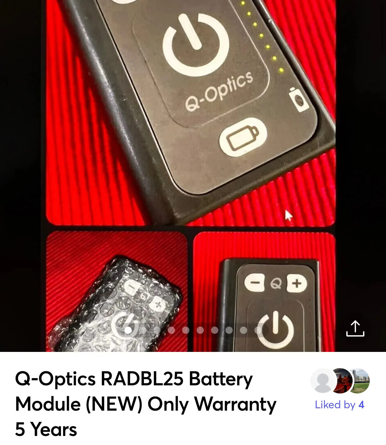 Q-Optics RADBL25 Battery Module New With 3 Years Warranty