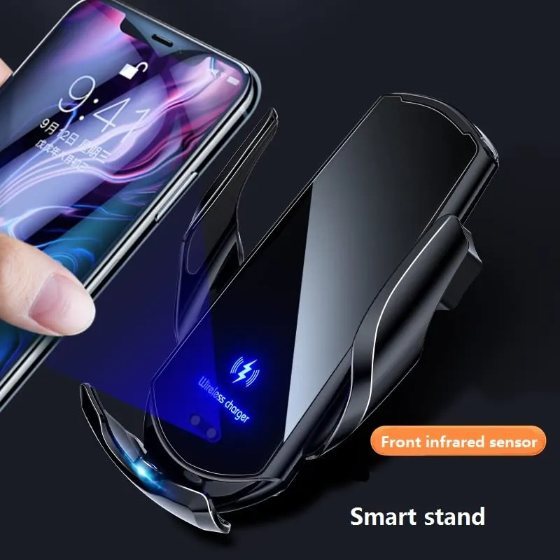 Q3 15W Qi Wireless Charging / Magnetic Charging Car Fast Charger Auto-Clamping Air Vent Phone Mount Aircon Holder Stand