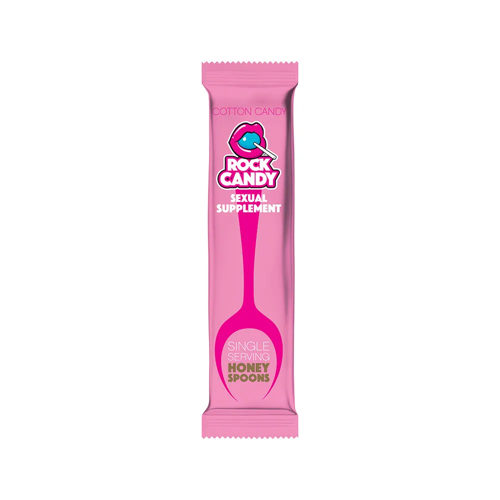 Rock Candy Honey Spoon Supplement Cotton Candy 24-Piece Display