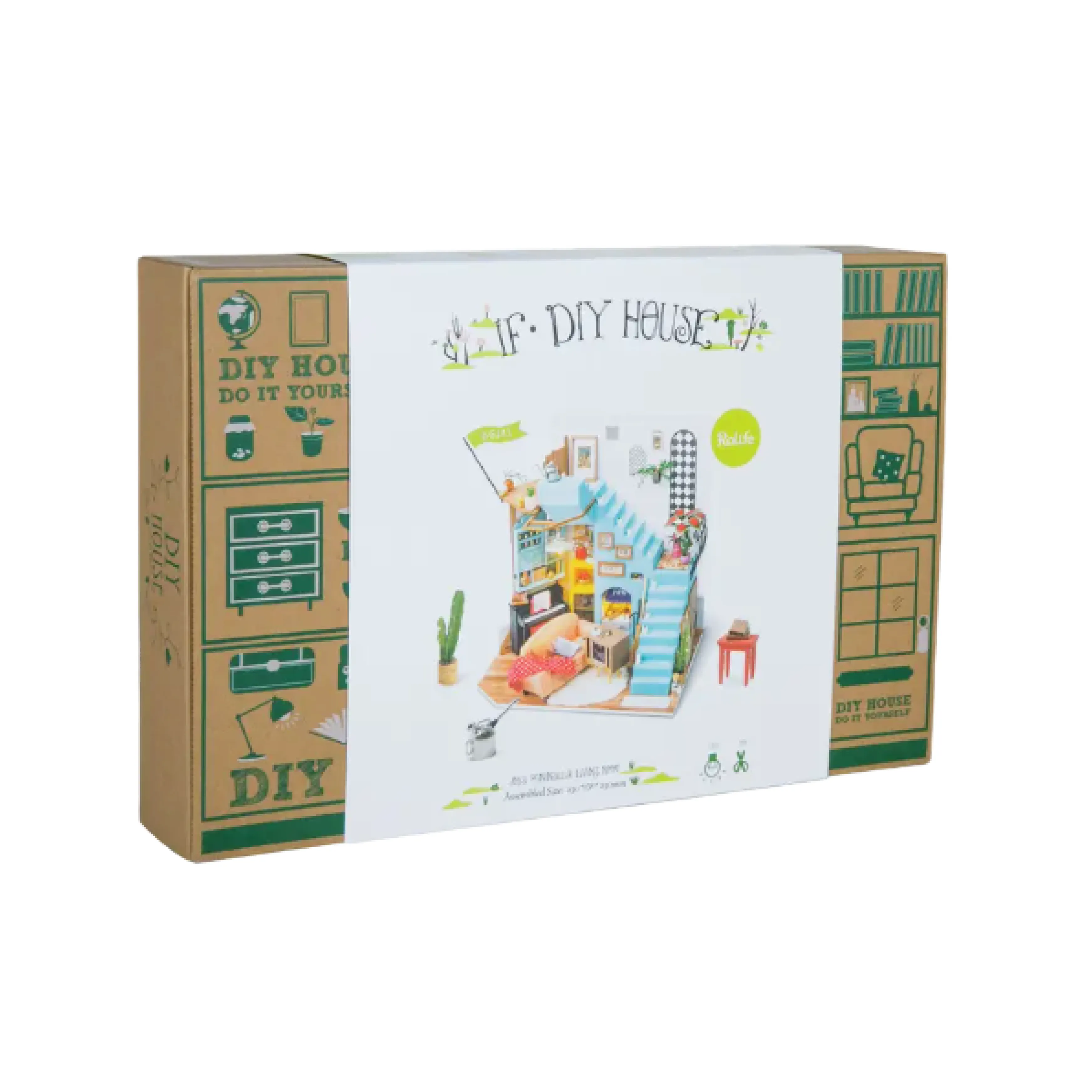 Rolife Joy's Peninsula Living Room DIY Miniature House Kit