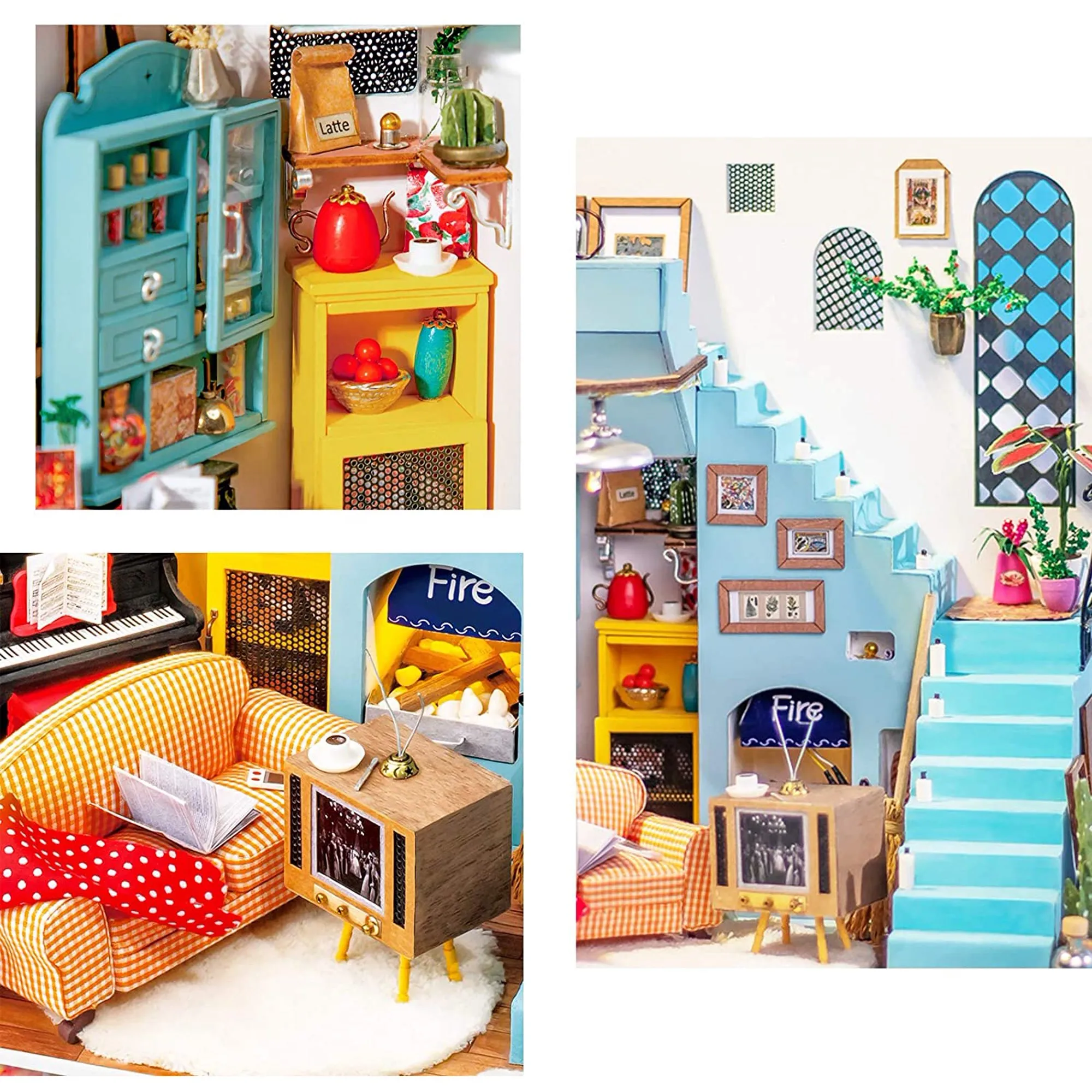 Rolife Joy's Peninsula Living Room DIY Miniature House Kit