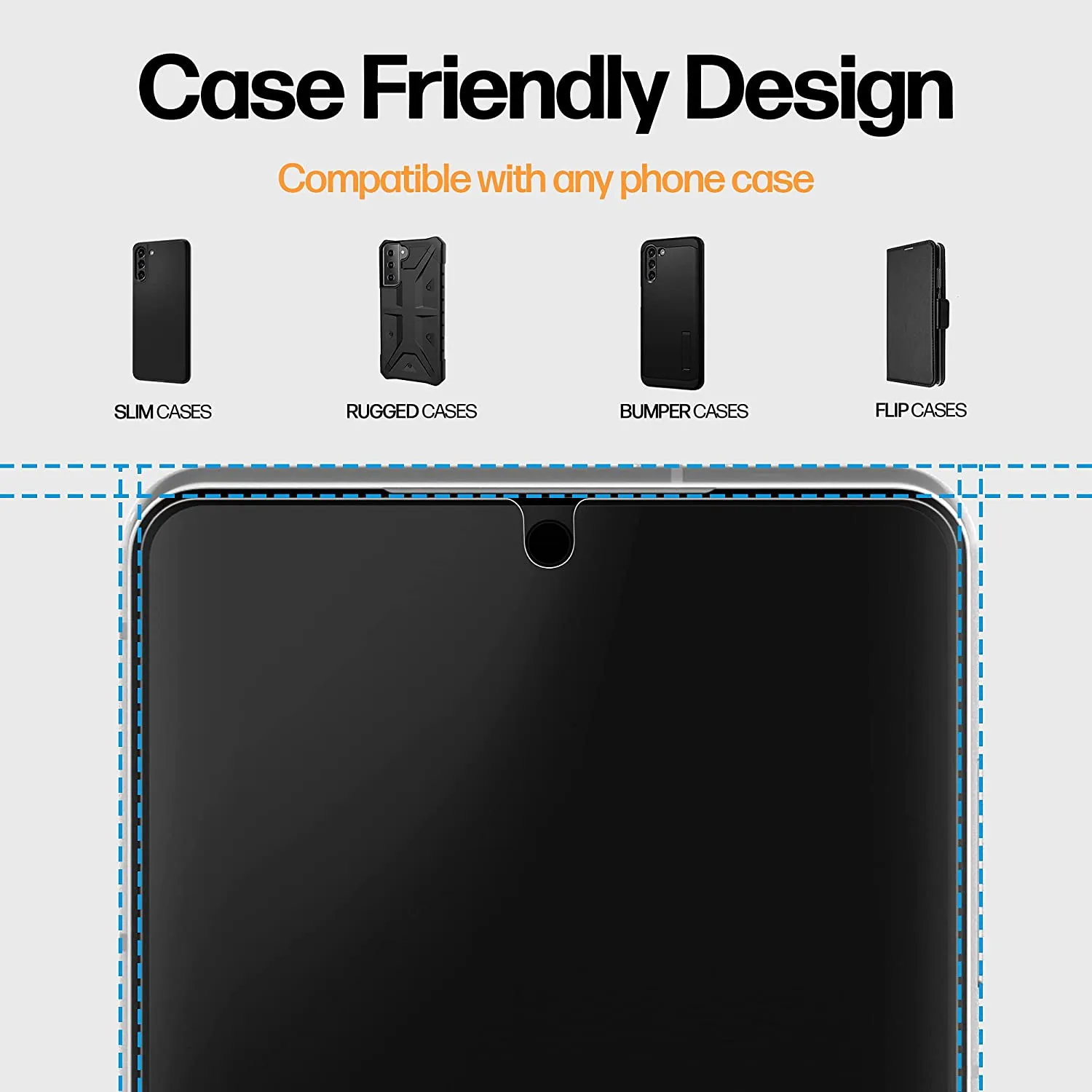 Samsung Galaxy S21 5G Tempered Glass Screen Protector [2-Pack]