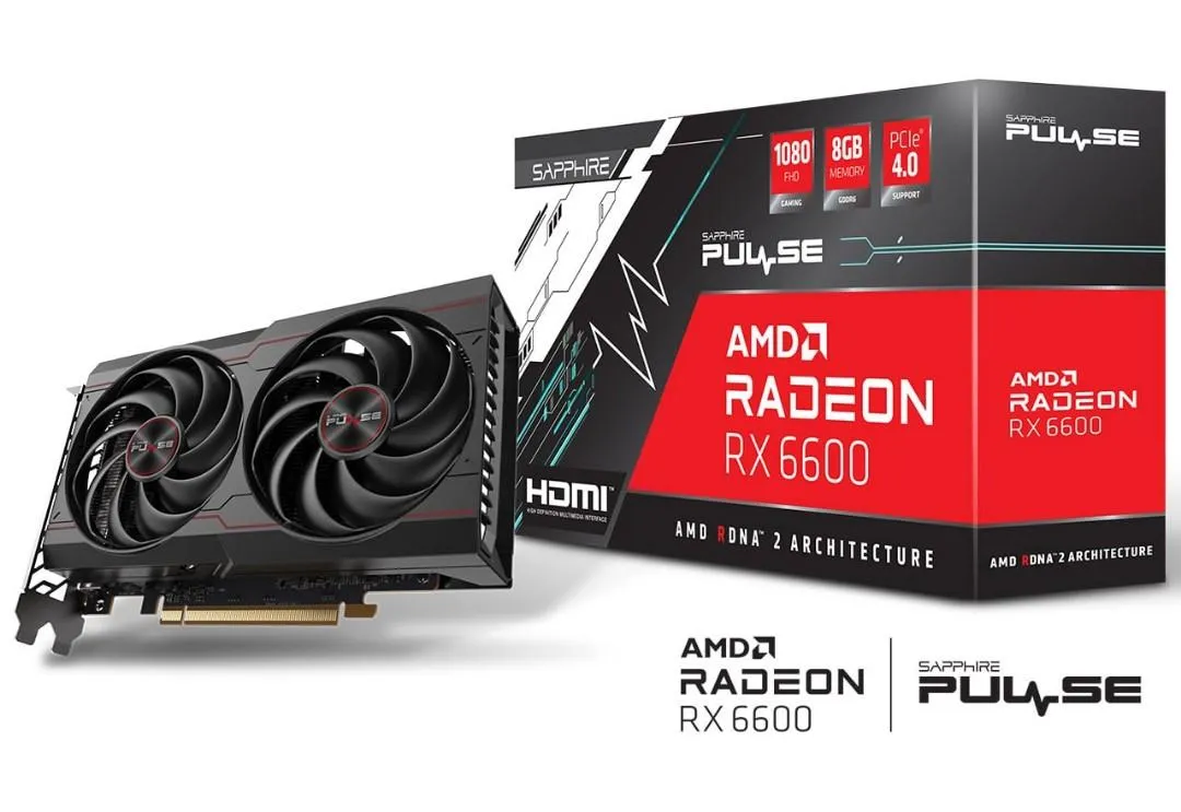 SAPPhIRE PULSE AMD Radeon™ RX 6600 GAMING 8GB GDDR6 RX6600-PULSE-8GD6