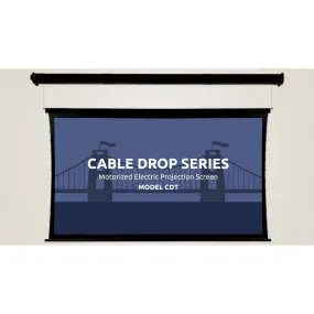 Severtson Screens Cable Drop HDTV [16:9] Tab Tension Screen 200" (174.3" x 98.1") CDT169200CW