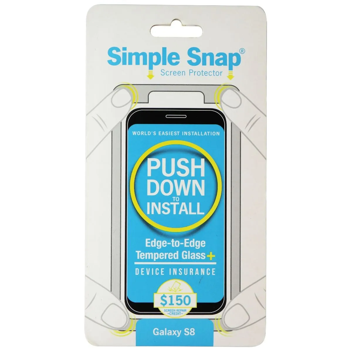 Simple Snap Screen Protector for Edge Dp GS8 Blk - Clear